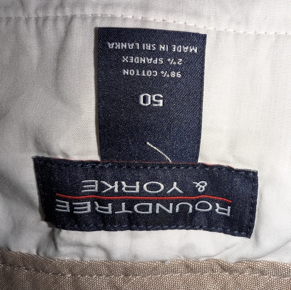 Roundtree Yorke Big‎ Mans Casual Tan Shorts Size 50 NEW